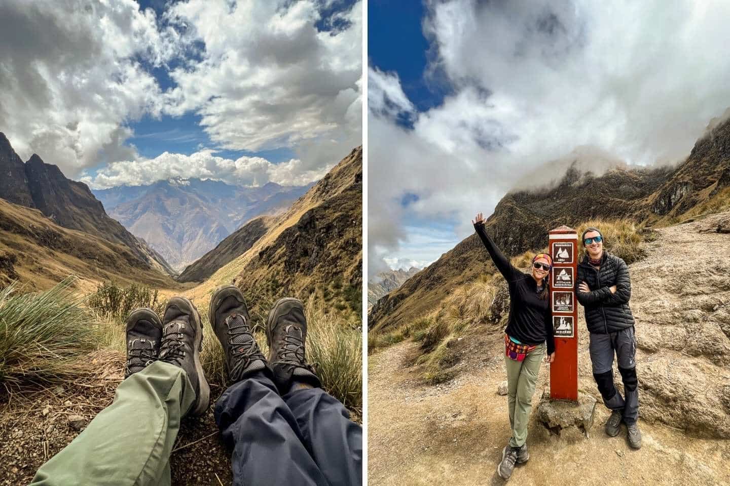 Reaching Dead Woman's Pass Inca Trail