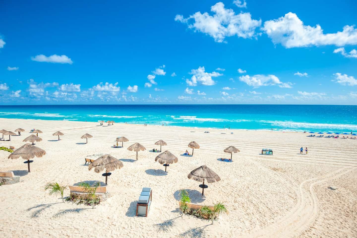 A beautiful sunny weather in Cancun, Mexico