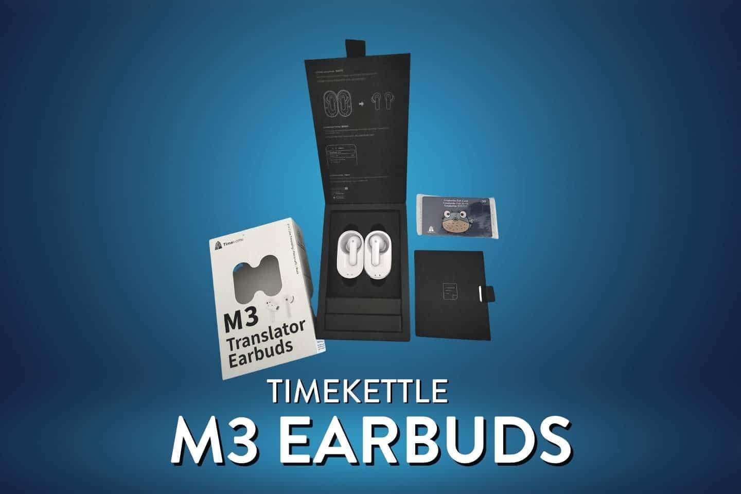 Timekettle M3 Earbuds package inclusion