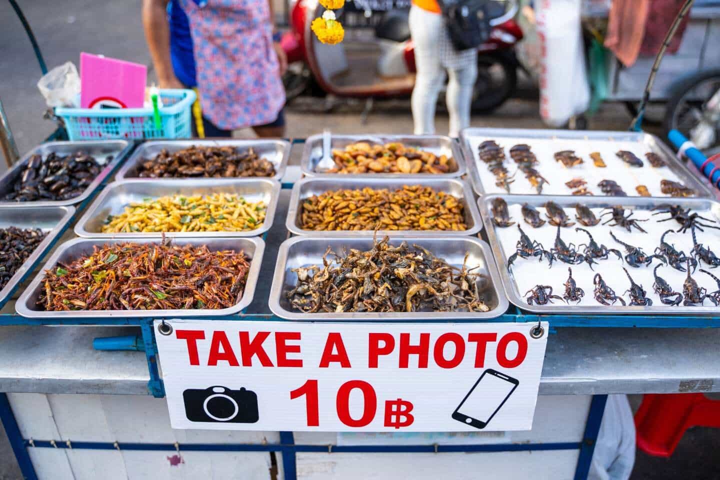 Khao San Road insect street food