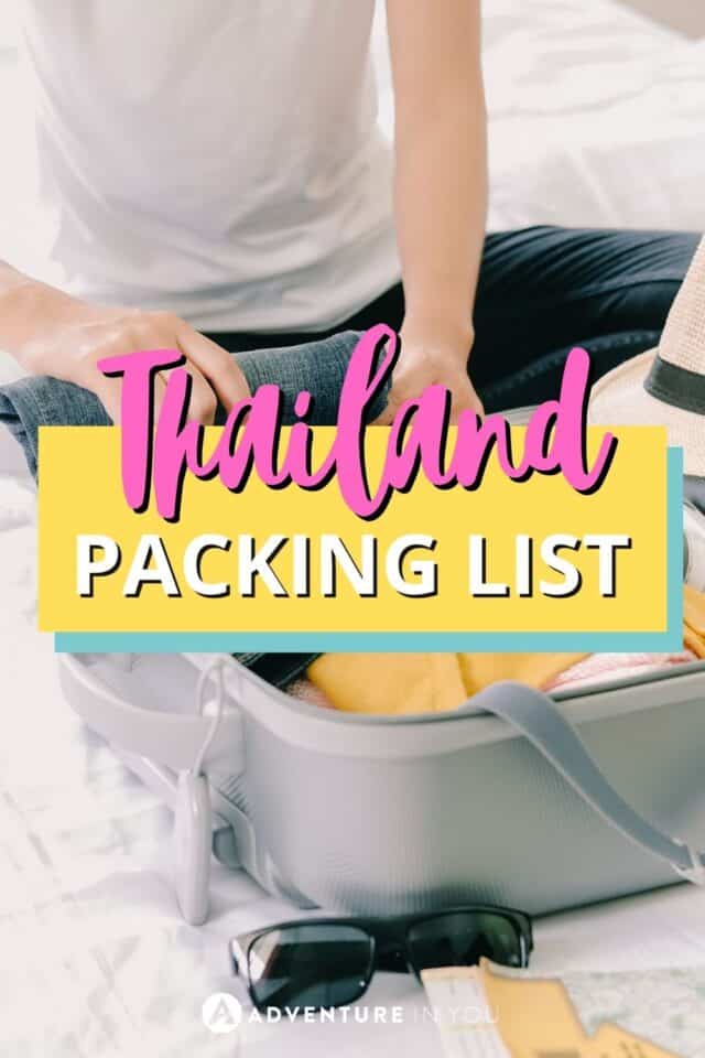 Thailand packing list: Looking what to pack for thailand? Check out our full guide with tips on what to bring and more! #thailand #travel