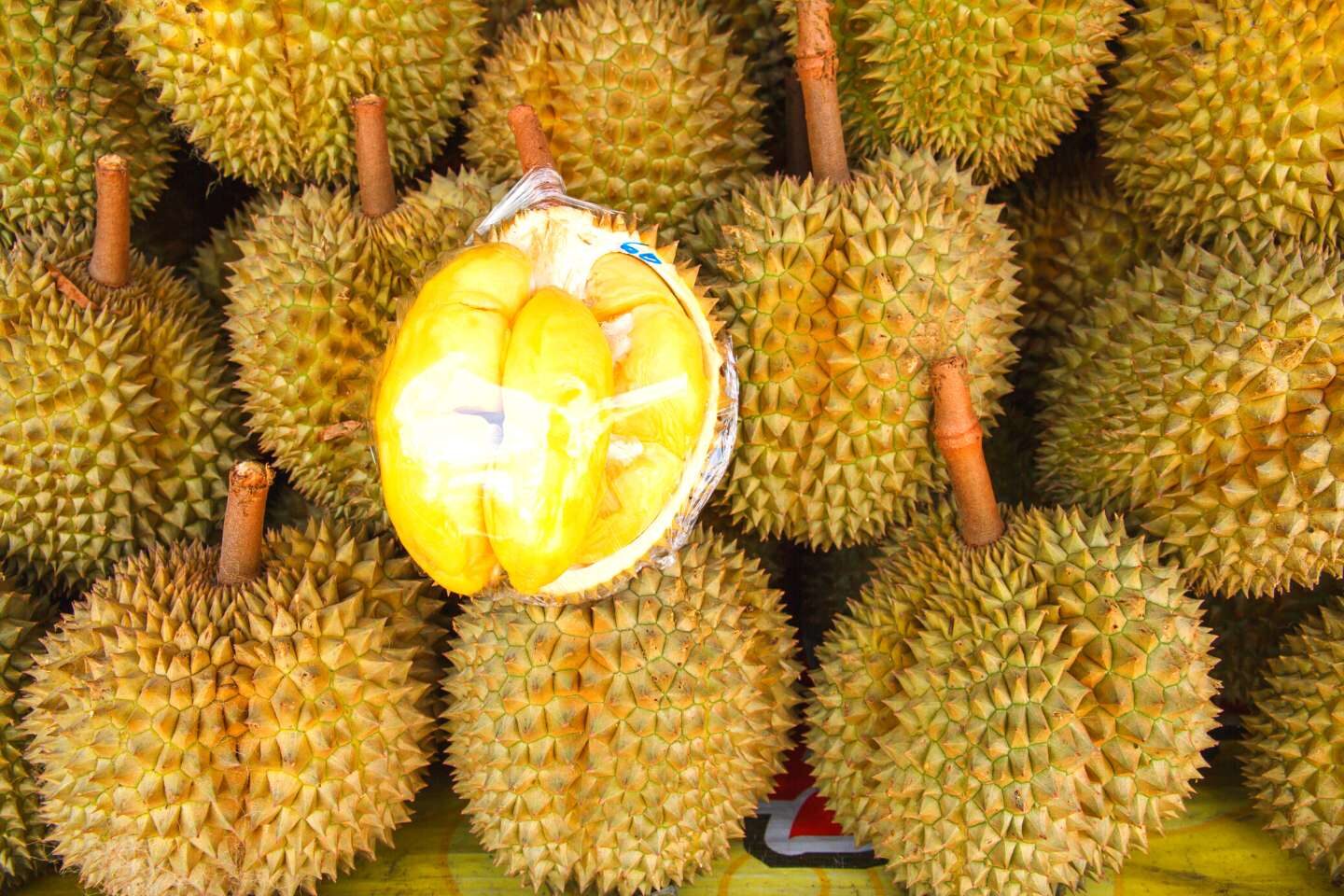 Delicious durian fruits in Thailand