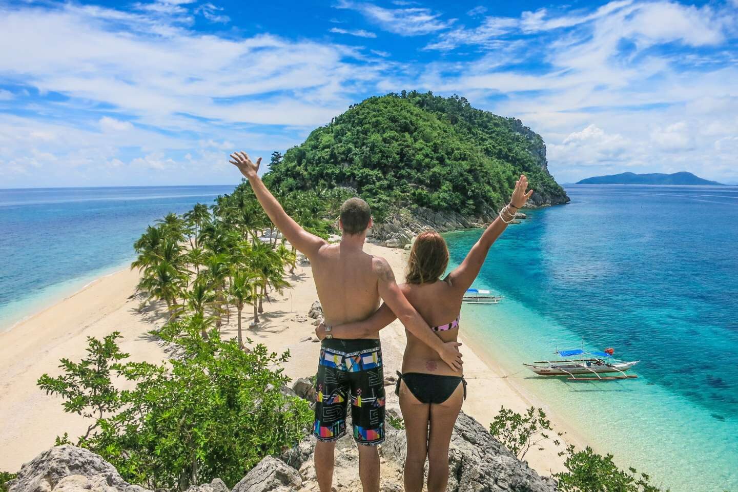 Founders of this blog enjoying the sunny weather in Gigantes Island, Philippines