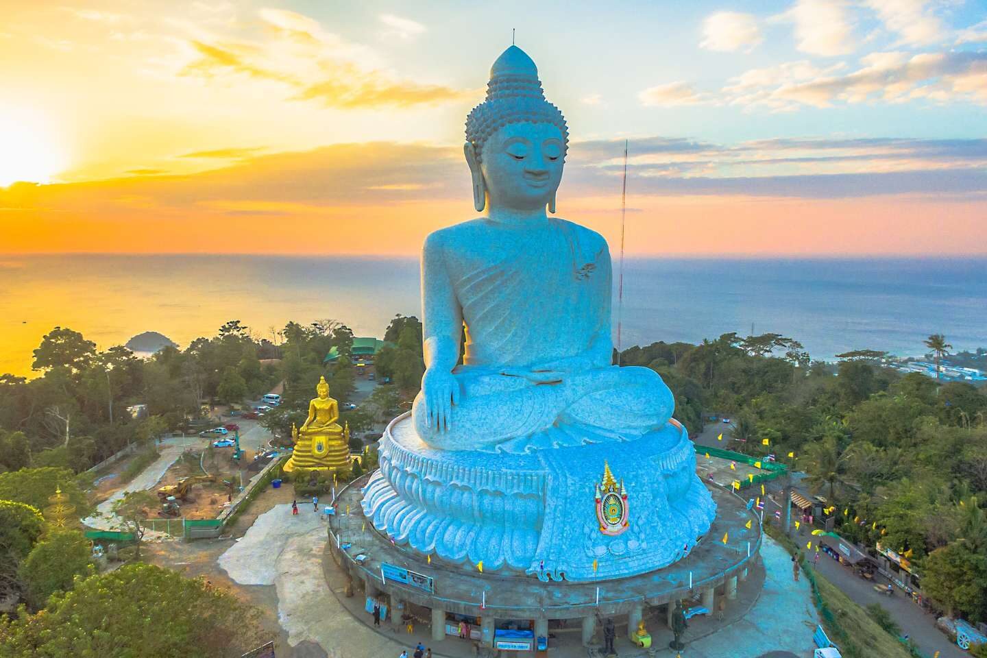 Breathtaking shot of big buddha in Phuket, Thailand