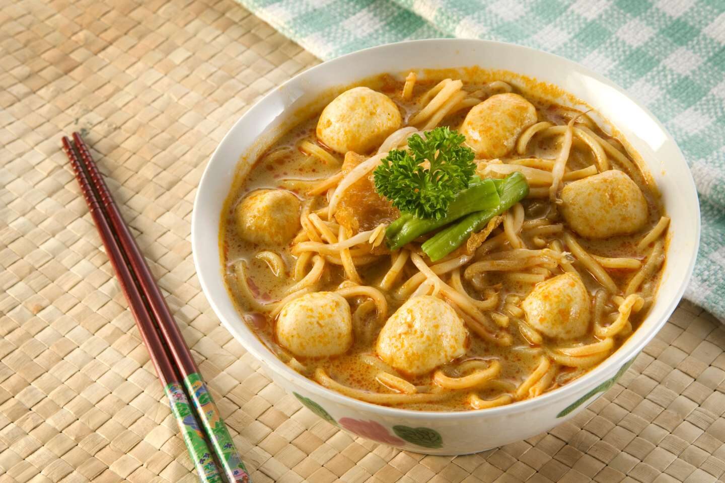 Famous Curry Laksa Noodles of Malaysia