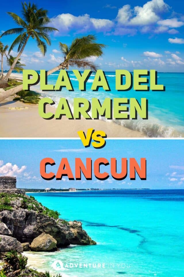 Playa del Carmen vs Cancun: The Ultimate Mexican Beach Getaway Face-Off | Trying to decide between Playa del Carmen vs Cancun for your next trip to Mexico? Click here to see our complete guide details. #travelcancun #travelplayadelcarmen
