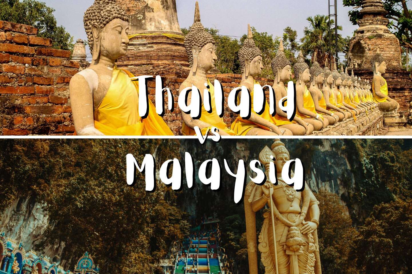 Thailand vs Malaysia: A Comparison Guide | Trying to decide between Thailand vs Malaysia for your next trip to Southeast Asia? Click here to see our complete guide details. #travelthailand #travelmalaysia