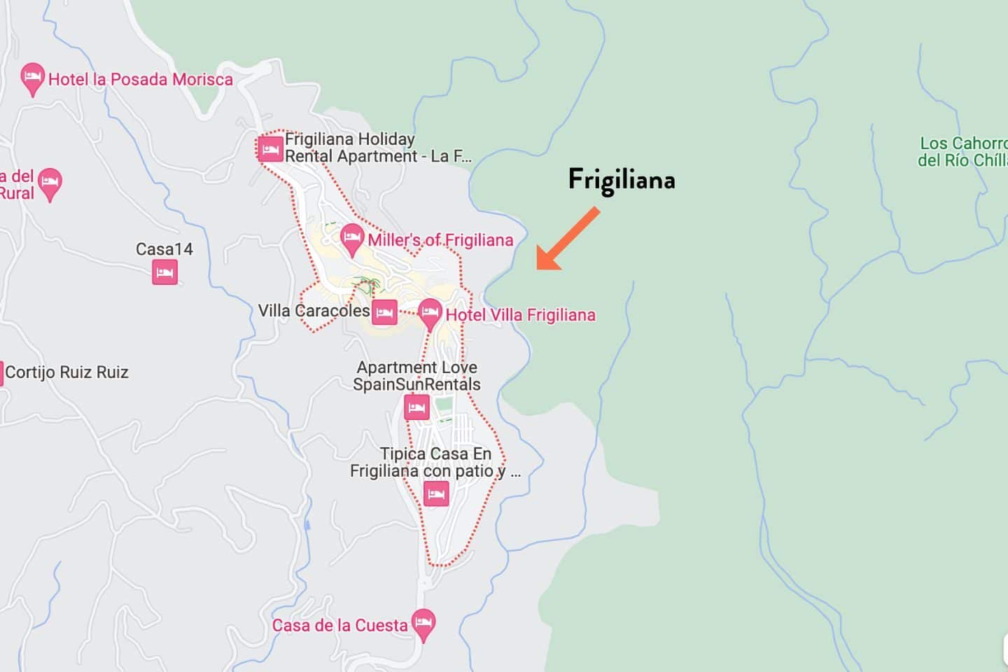 Map of Frigiliana
