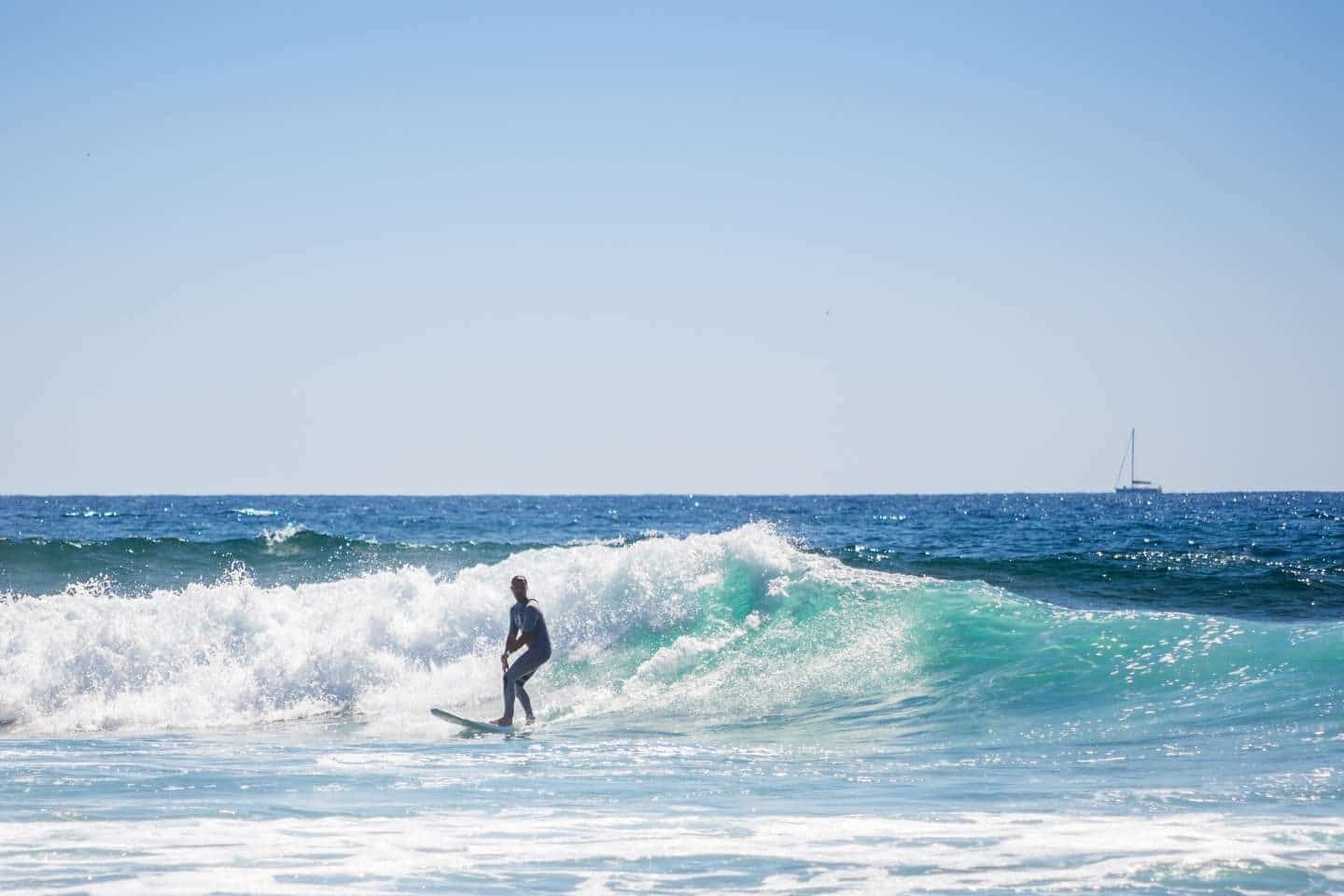 Surfing Perfect waves in Tenerife