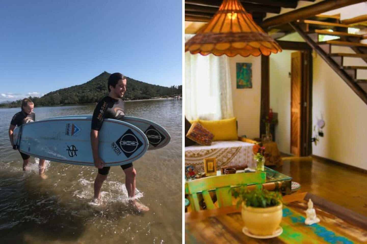 7 Days Couples Yoga Holiday with Surf, Horse Riding, and More in Imbituba