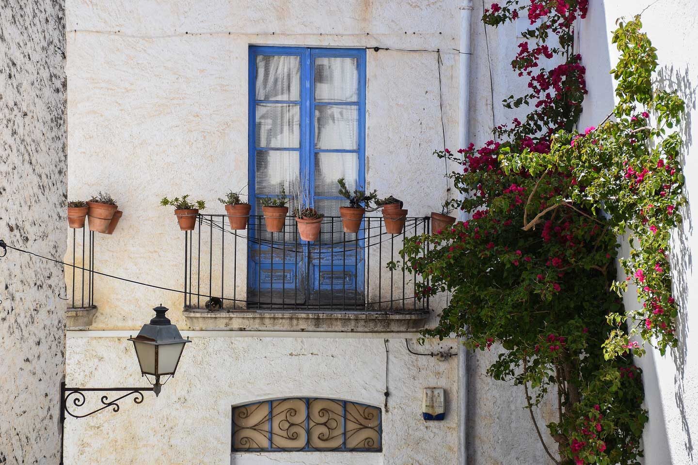 Cute balcony in Cadaques, Spain