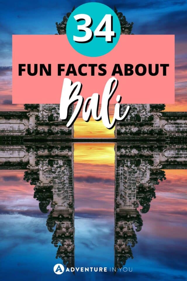 34 Fun Facts About Bali | Want to know more about Bali? Click here to see more details when you visit Bali! #travelbali #travelindonesia