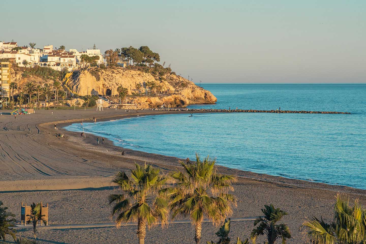 Beach view of Malaga