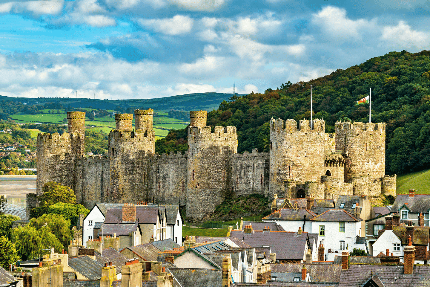 Conwy Castle in Wales, United Kingdom